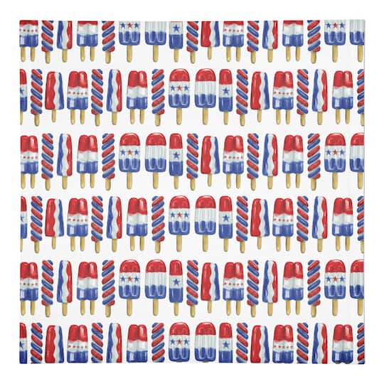 Patriotic Popsicle Pattern Cotton Twill Napkin